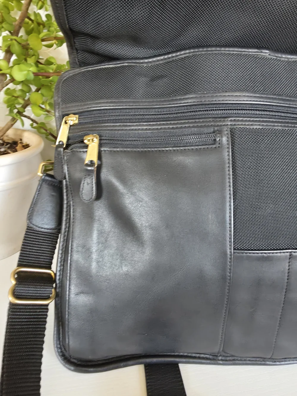 vintage Coach Metropolitan Hybrid ballistic nylon and leather briefcase